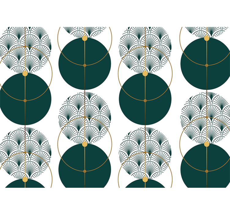 Mural de textura patrones geométricos en abanico - TenVinilo