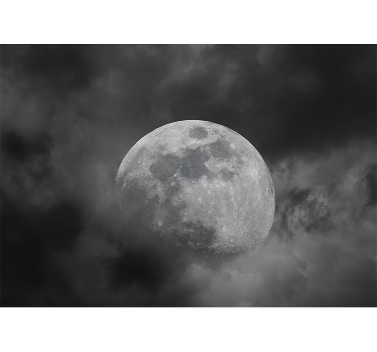 Fotomural espacio Diseño espacial planeta gris - TenVinilo