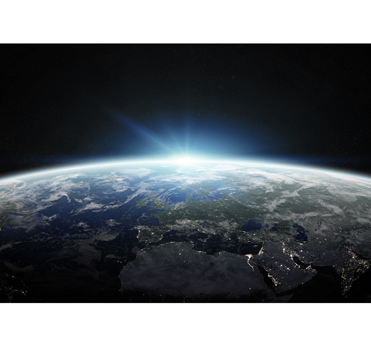 Fotomural espacio Diseño espacial planeta tierra - TenVinilo