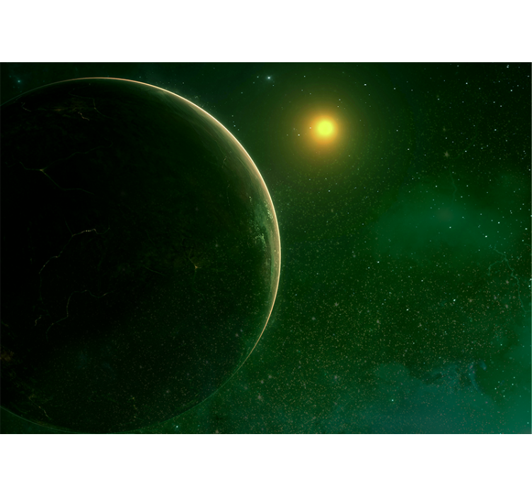 Mural del espacio escena celestial planetaria - TenVinilo