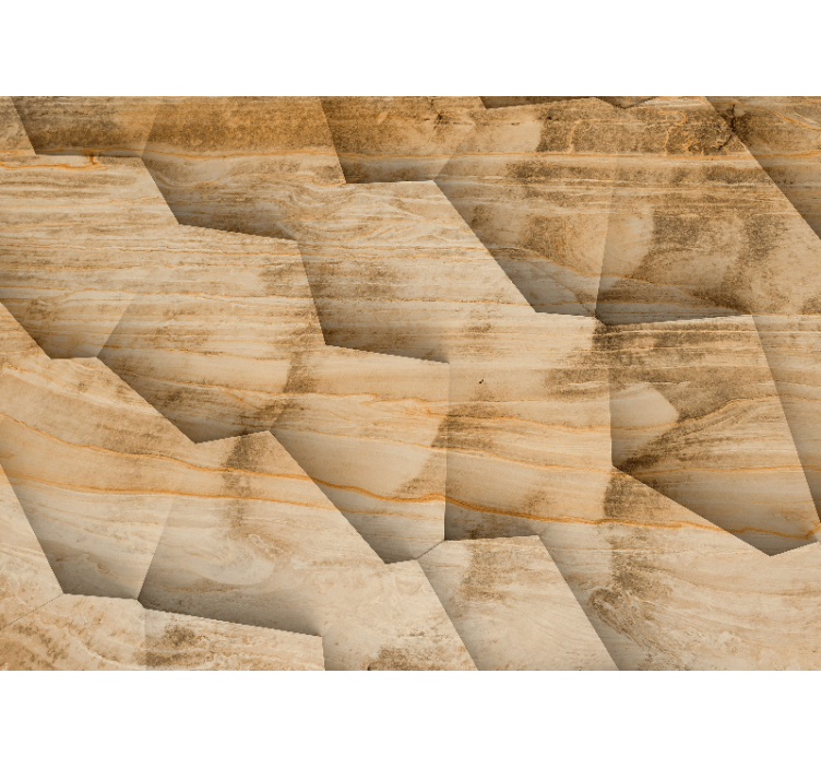 Mural de texturas patrón de piedras geométricas - TenVinilo