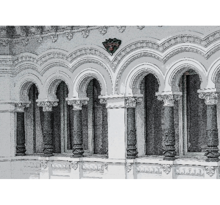 Fotomural 3D Arquitectura antigua 3d - TenVinilo