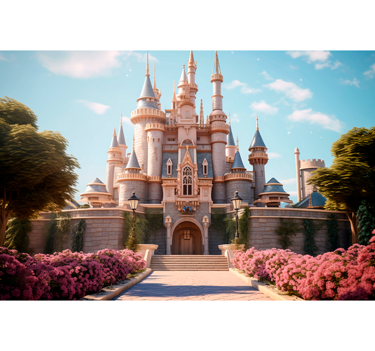 Fotomural fantasía castillo de la princesa - TenVinilo