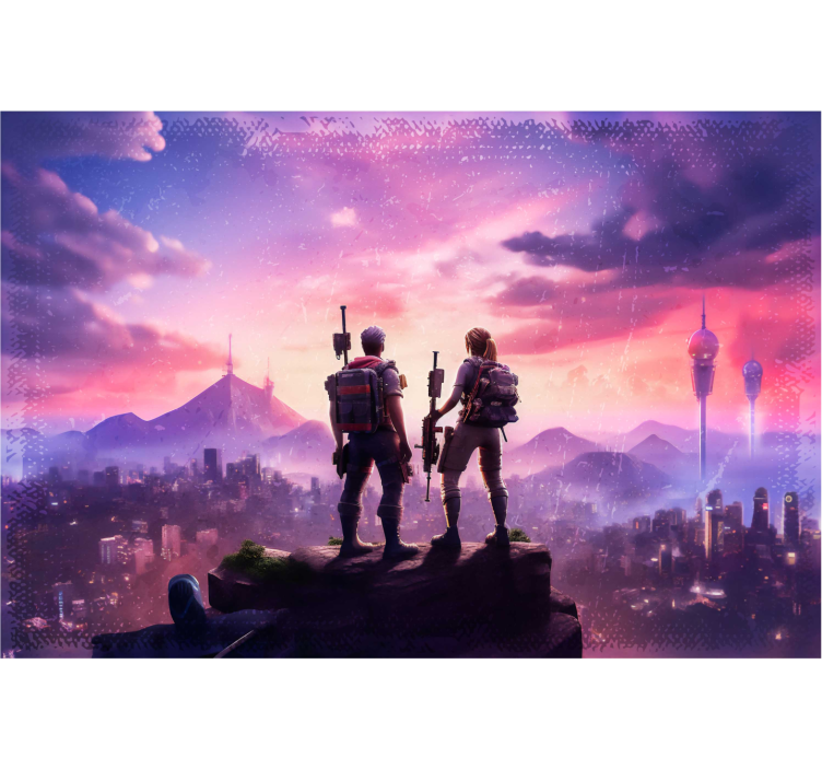 Fotomural juvenil personajes en aventuraPersonajes en la aventura - TenVinilo