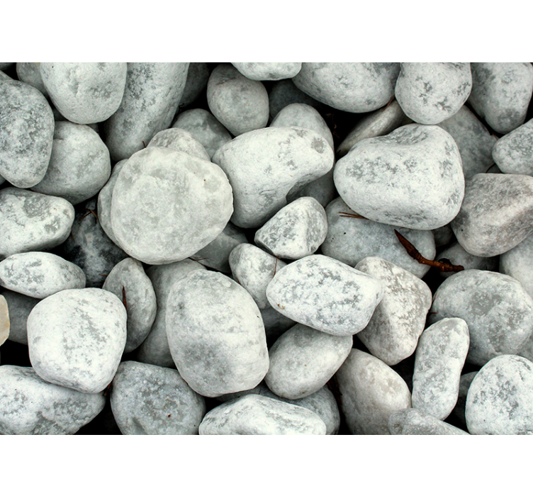 Fotomural pared de piedras blancas - TenVinilo