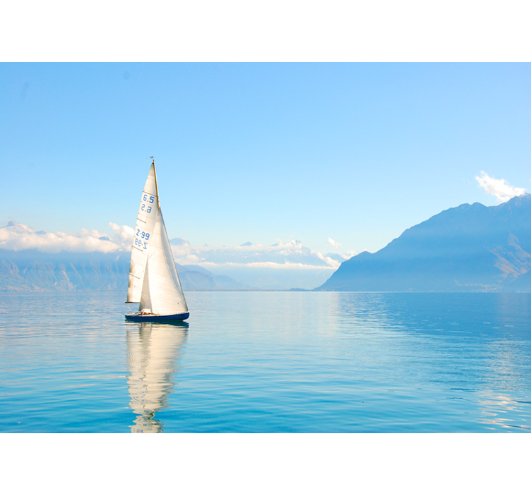 Fotomural mar Océano con veleros - TenVinilo
