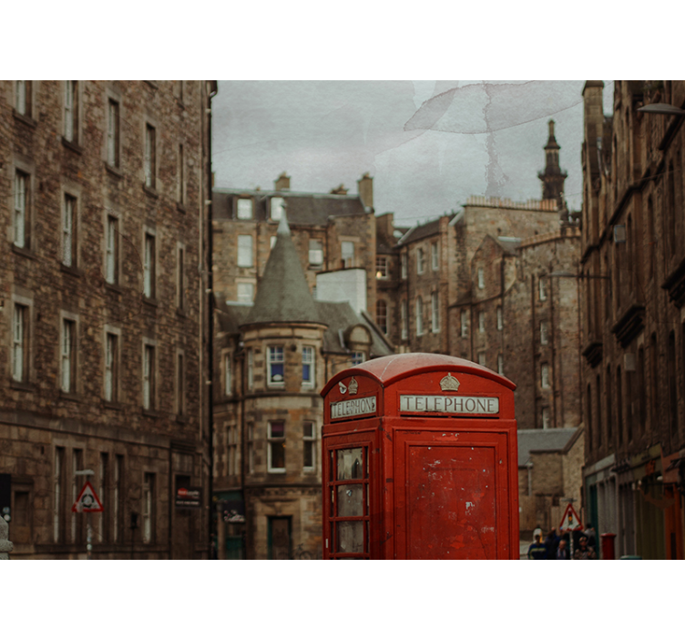 Mural de londres cabina telefónica icónica - TenVinilo