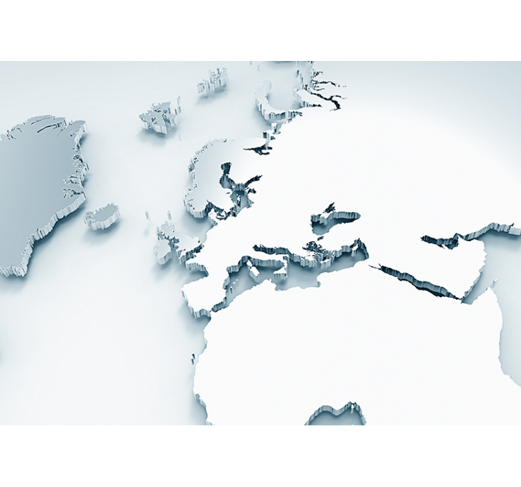 Mural mapamundi mapa mundial extenso - TenVinilo