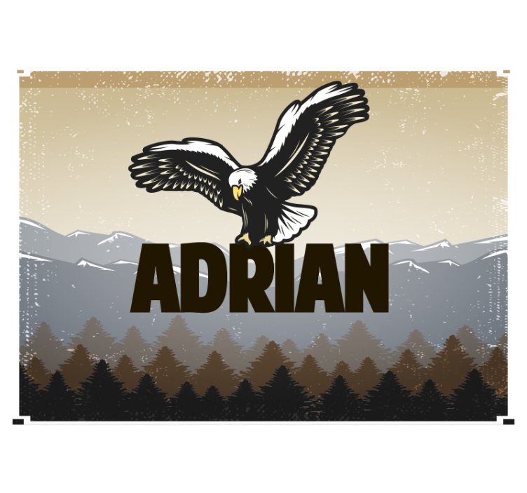 Mural de animales águila en vuelo - TenVinilo