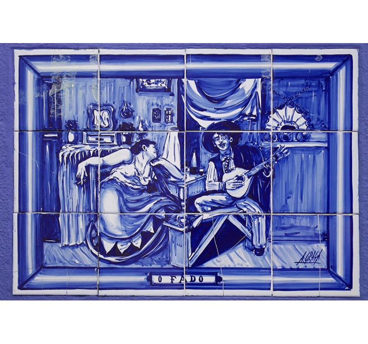 Mural de amor músico y musa - TenVinilo