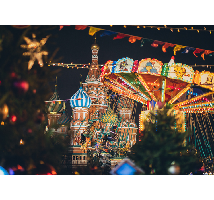 Mural ciudad carnaval de san basilio - TenVinilo