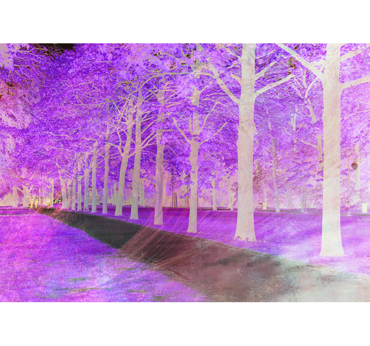 Mural de naturaleza camino verde exuberante - TenVinilo