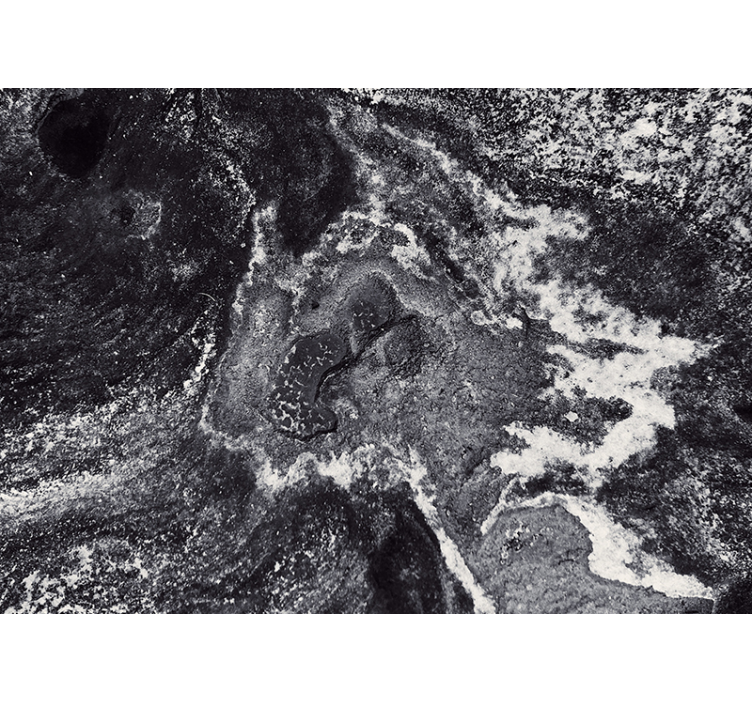 Mural para salón Piedras blancas y negras - TenVinilo