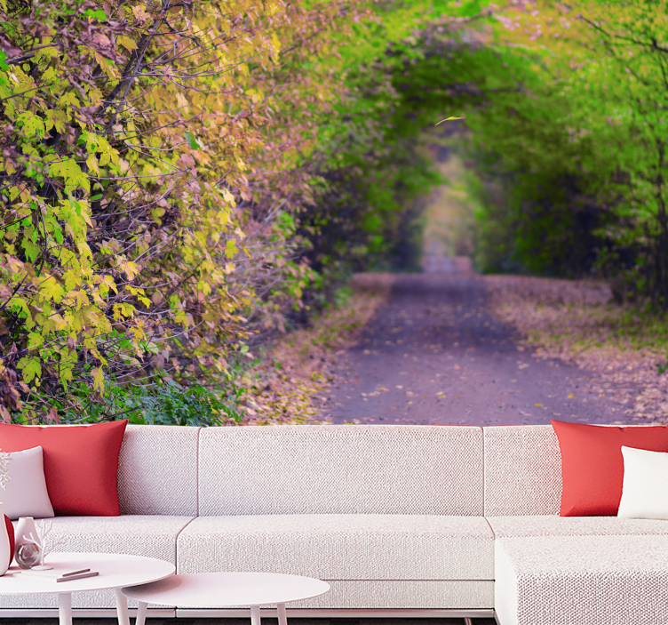 Fotomural 3D Efecto 3d en cueva verde. - TenVinilo