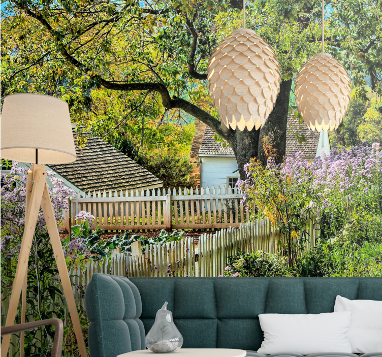 Fotomural naturaleza Vistas de primavera "cottagecore" - TenVinilo