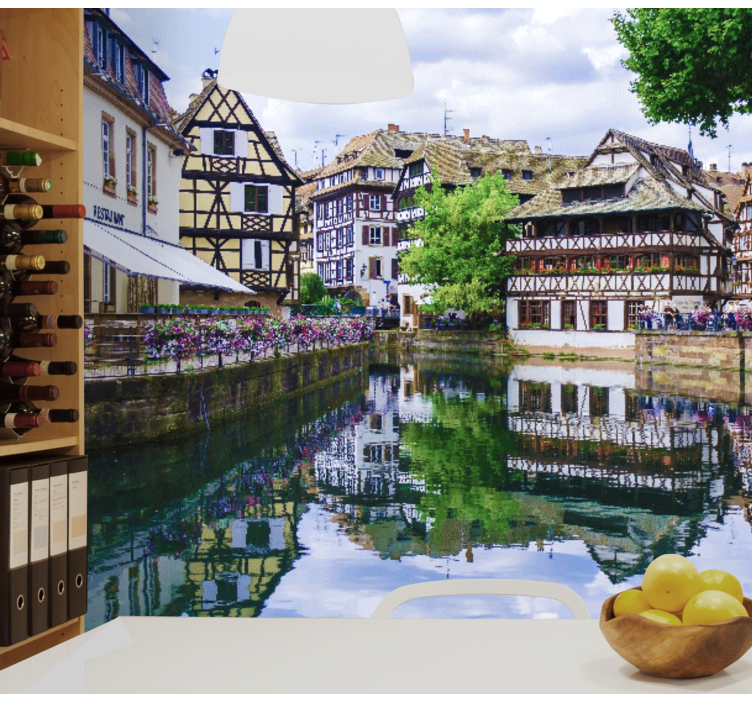 Fotomural cocina Vista del paisaje en el canal - TenVinilo