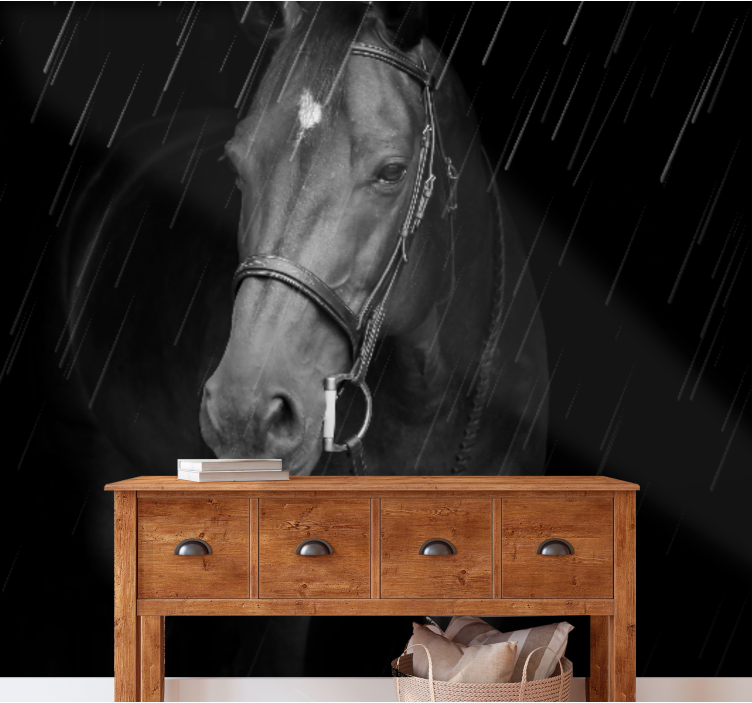 Mural de animales retrato equino regalado - TenVinilo