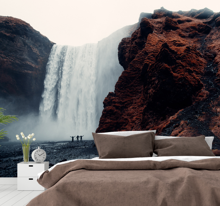 Mural de cascada vista de la gran cascada - TenVinilo
