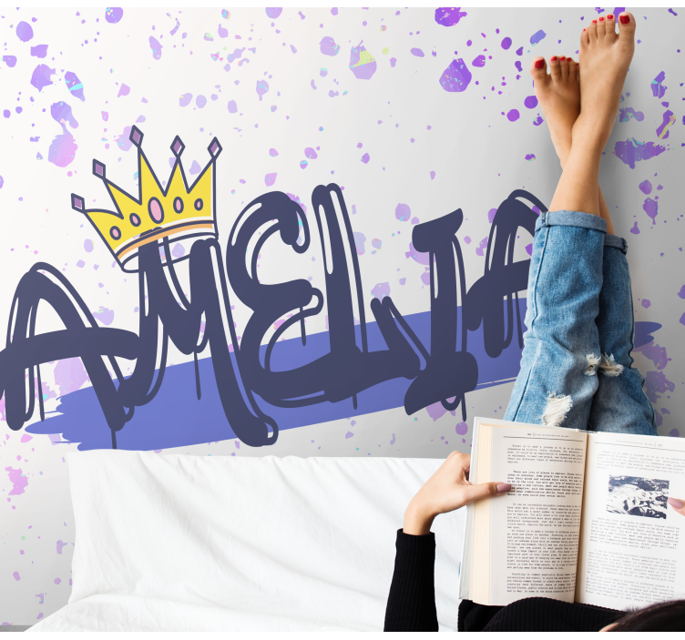 Mural de frases formación de nombres personalizada - TenVinilo