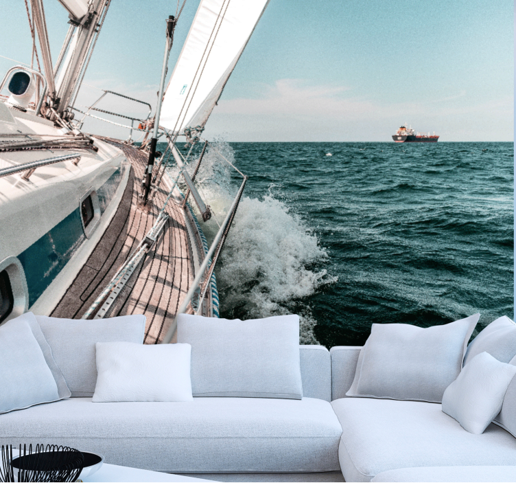 Mural de mar aventura de navegación - TenVinilo