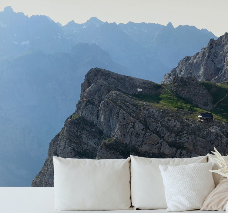 Mural de montañas gran vista de la montaña - TenVinilo