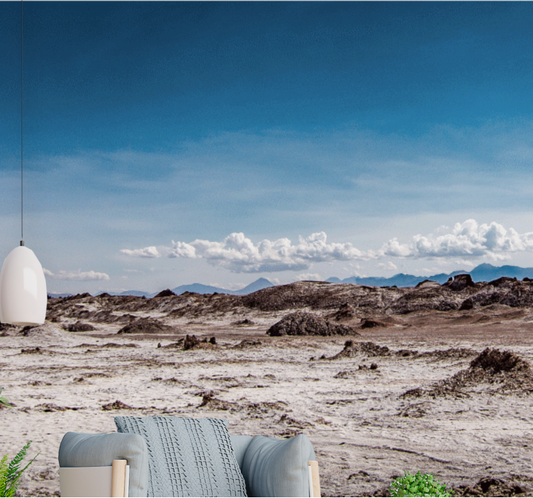 Mural de montañas terreno de deslizamientos picos - TenVinilo