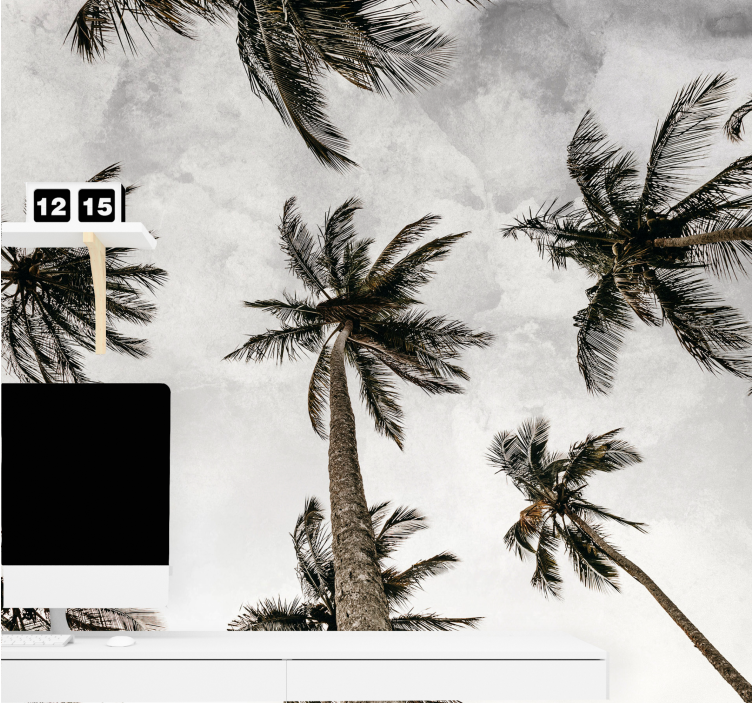 Mural de naturaleza dosel de palmeras - TenVinilo