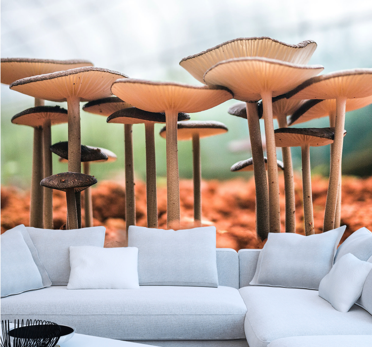 Mural escena del grupo de hongos - TenVinilo