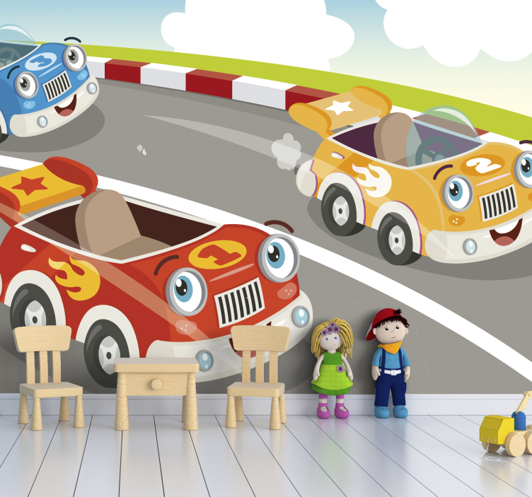 Fotomural infantil cars World Grand Prix  - TenVinilo