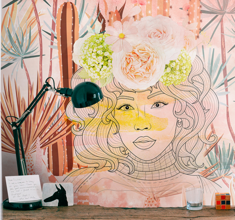 Fotomural moderno Arte bohemio moderno muy meditado - TenVinilo