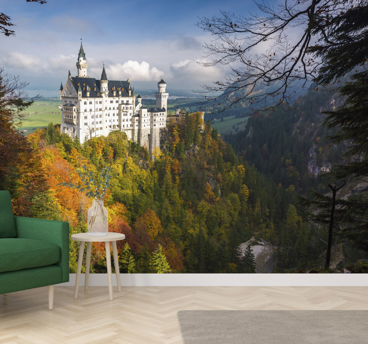 Fotomural paisaje castillo bonito en Alemania - TenVinilo