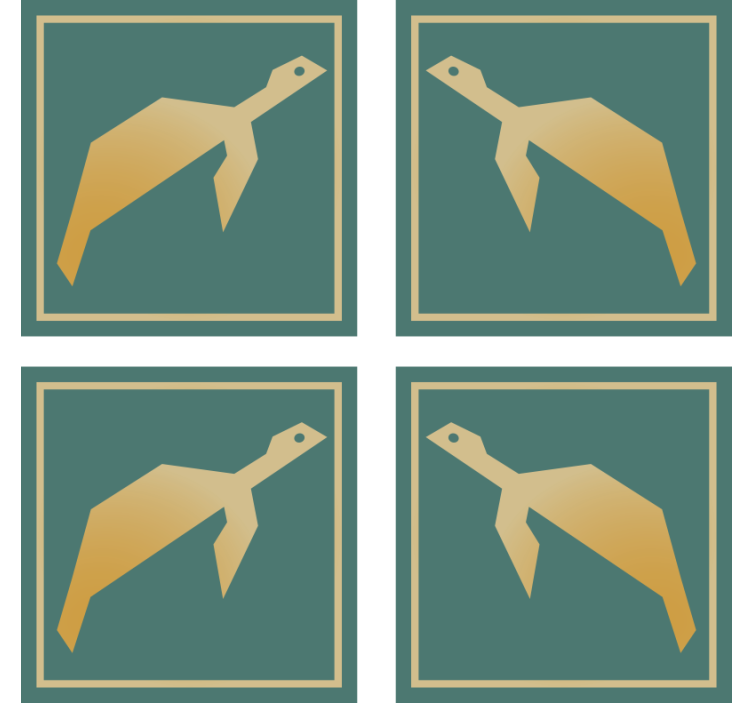 Portavasos moderno formas de animales geométricos - TenVinilo