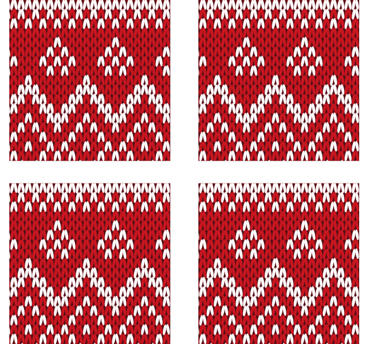 Posavasos navideños patrón típico de navidad - TenVinilo