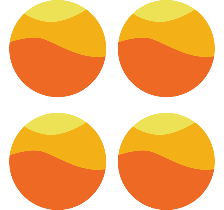 Portavasos capas coloridas onduladas - TenVinilo