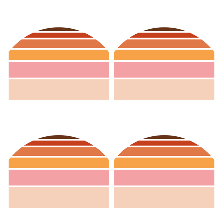 Portavasos forma de color en capas - TenVinilo