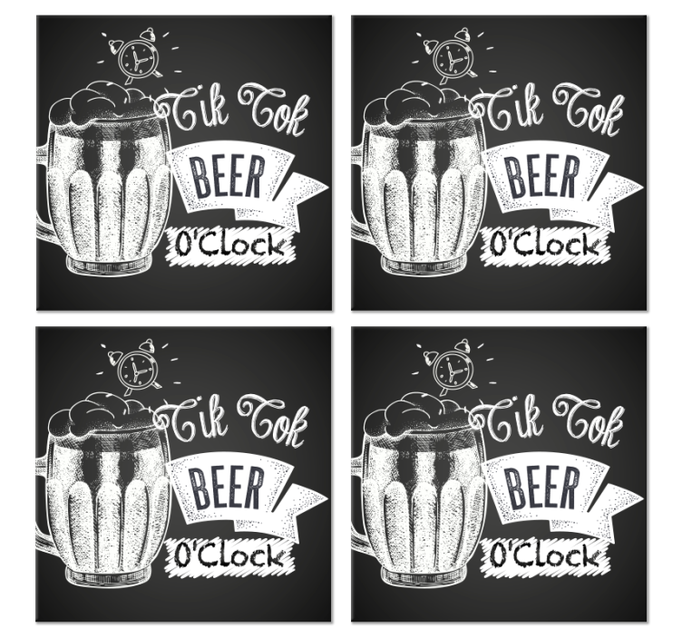Apoya vasos cerveza Cita de tik tok - TenVinilo
