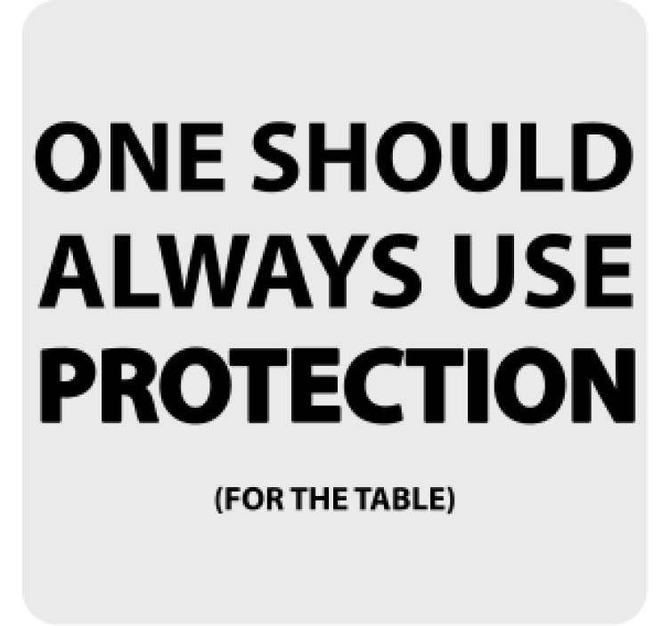 Portavasos con frases recordatorio en negrita - TenVinilo