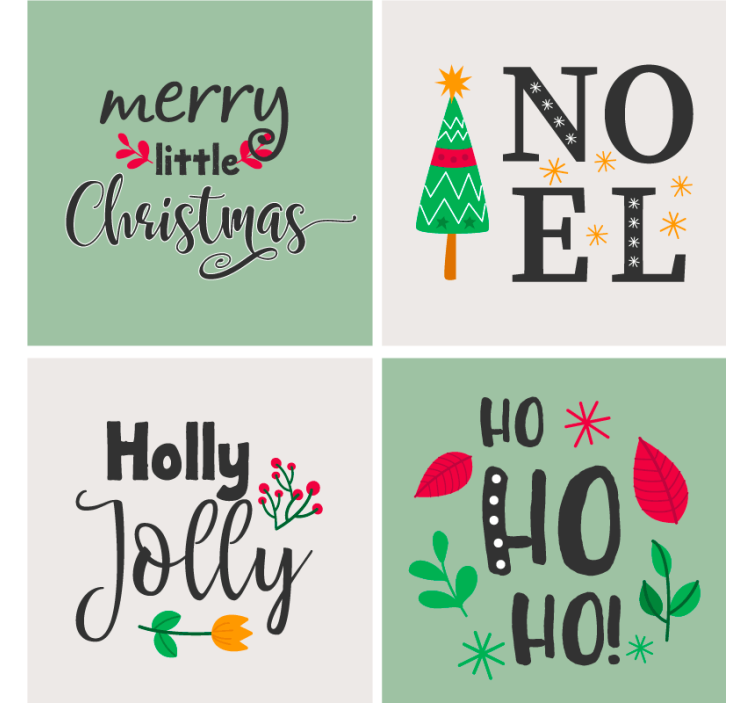 Portavasos navideño elfa ho ho gráfico - TenVinilo