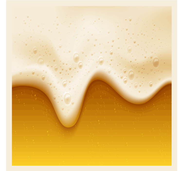 Posavasos cerveza Burbujas y espuma - TenVinilo