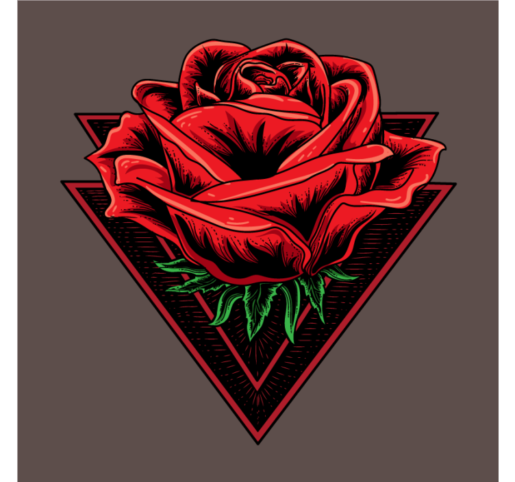 Portavasos frikis rosa roja gráfica - TenVinilo