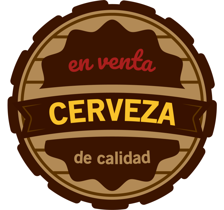 Portavasos cerveza etiqueta de cerveza de calidad - TenVinilo