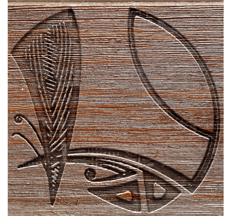 Portavasos con detalles intrincados en madera - TenVinilo