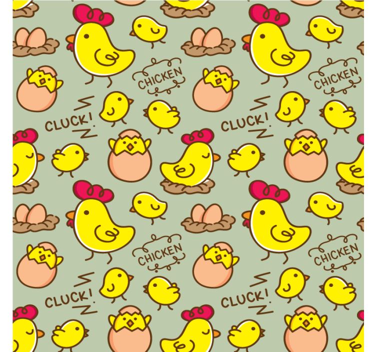 Posavasos moderno Lindo huevo de gallina patrón fantástico reempl - TenVinilo