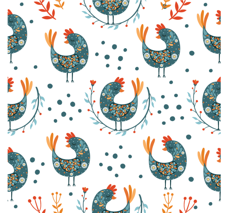 Portavasos frikis patrón de gallinas caprichosas - TenVinilo
