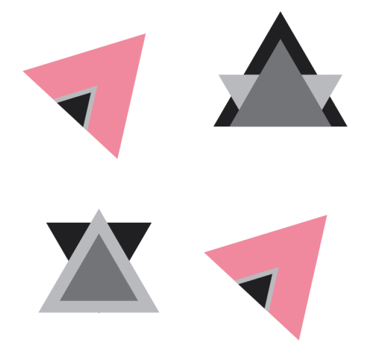 Portavasos capas de formas geométricas - TenVinilo