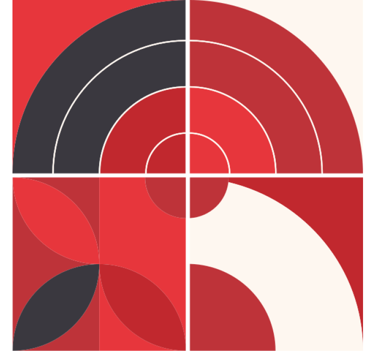 Portavasos patrones de color geométricos - TenVinilo