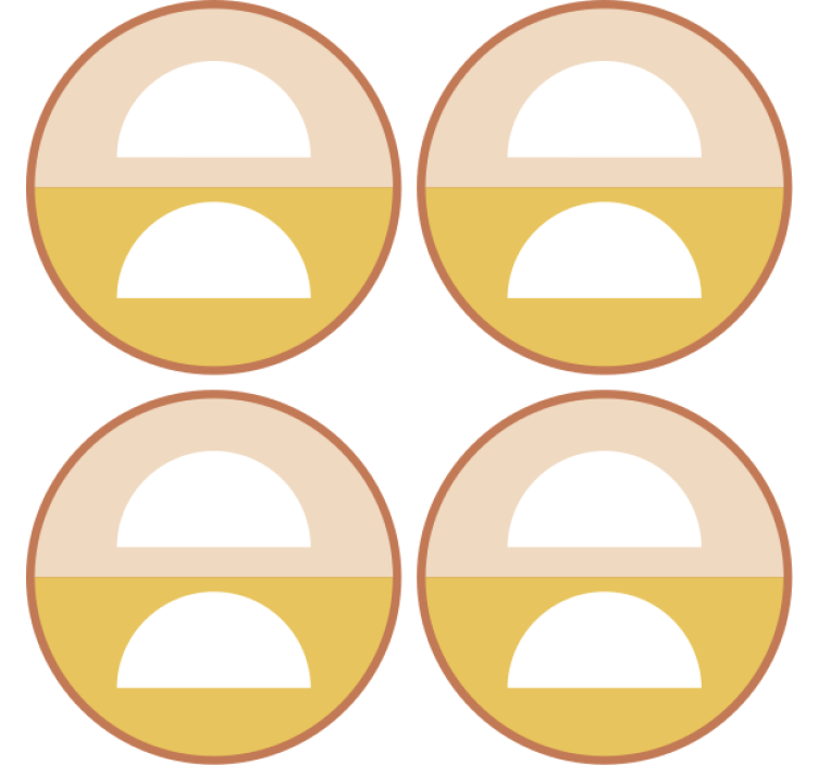 Portavasos frikis semicírculos geométricos - TenVinilo