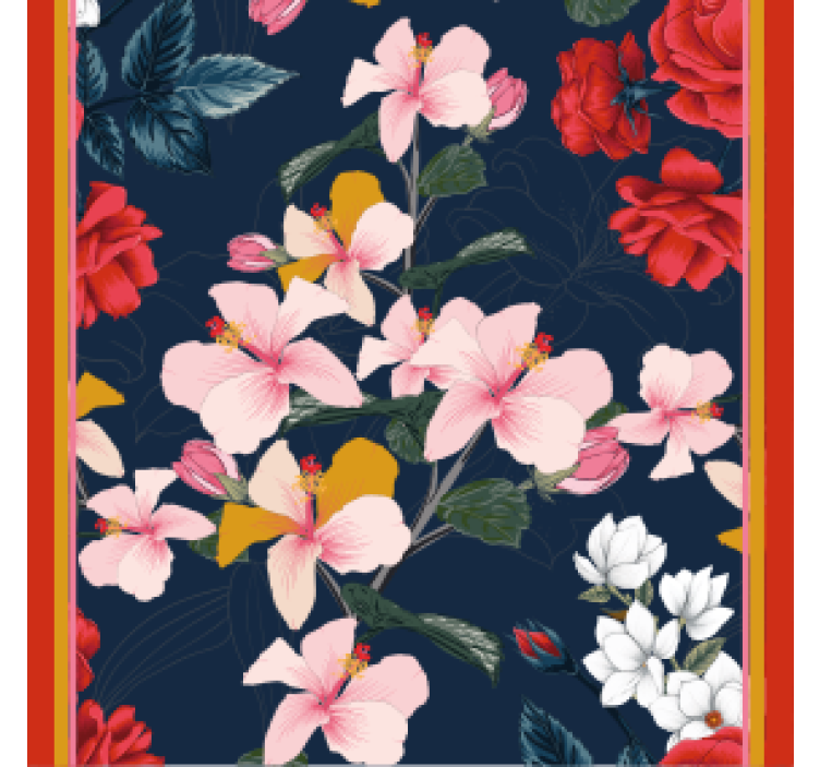 Portavasos frikis patrón floral tropical - TenVinilo