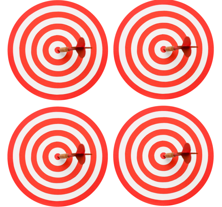 Portavasos frikis patrón espiral de dardos - TenVinilo