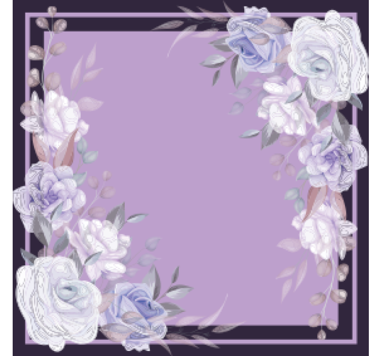 Portavasos boda arreglo floral de lavanda - TenVinilo